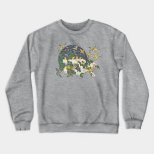 Snowbirds, Holly, and Snow - Christmas Crewneck Sweatshirt